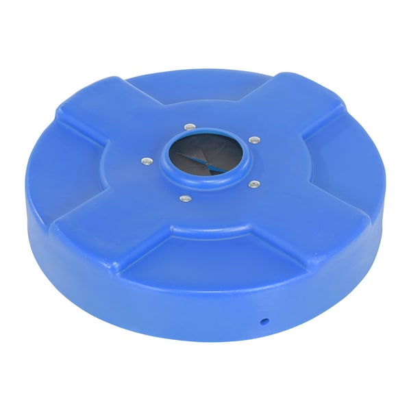 Vestil DRUM RECYCLING LID FLAPS 30 GAL BLUE DC-P-30-CANF-BU - main